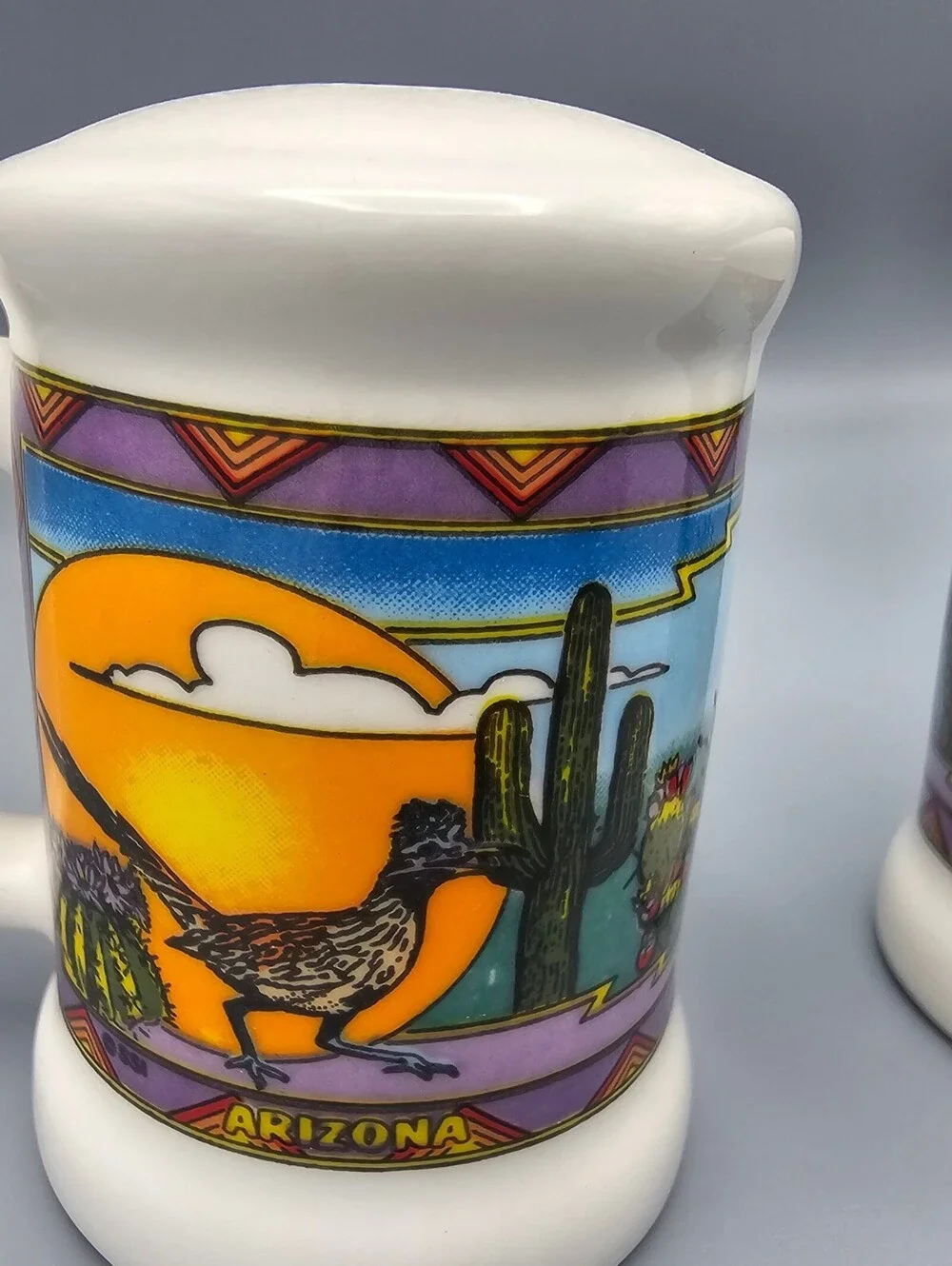 Arizona Themed Ceramic Salt and Pepper Shakers Set